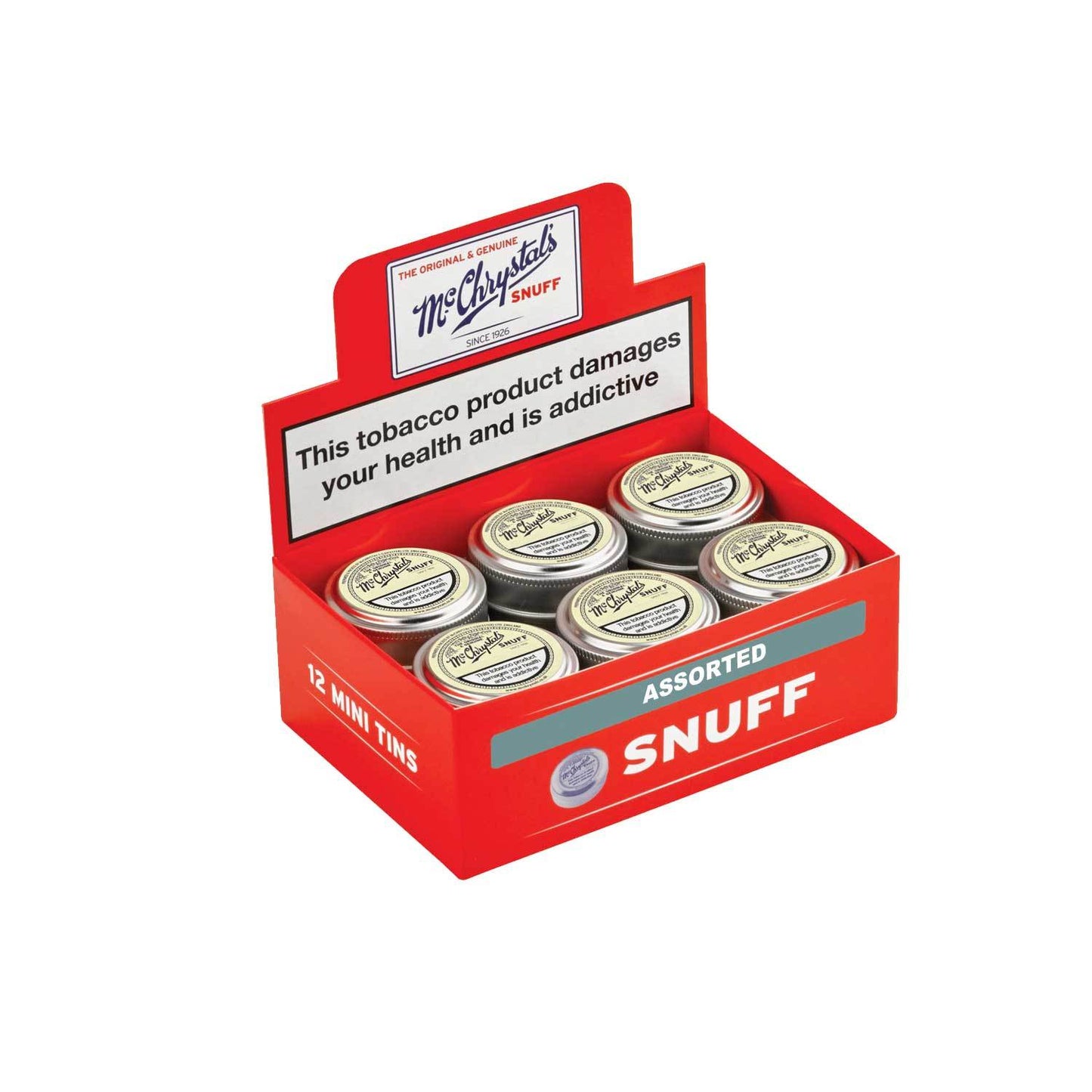 McChrystals Assorted Mini Tins Box of 12