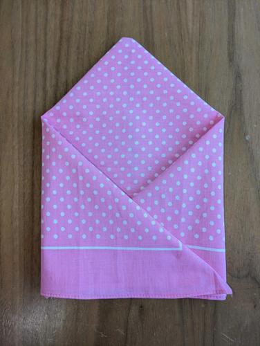 Wilsons Handkerchief - Pink Big Polka Dot